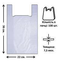 Кульок майка "Полі Пак" 22*36 Ультра