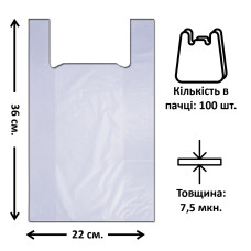 Кульок майка "Полі Пак" 22*36 Ультра