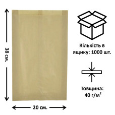 Пакет паперовий (20*4*38)