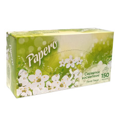 Серветки косметичні "Papero" зелені (150 л.) Серветки косметичні "Papero" зелені (150 л.)
