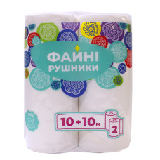 Рушник паперовий "Файні рушники" 2 рул/уп