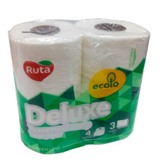 Туалетний папір "Ruta Ecolo"  3 шари 4 рулона