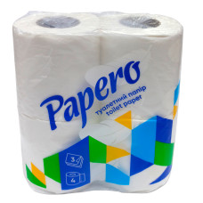 Туалетний папір "Papero" 3 шари 4 рулона