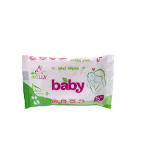 Серветки вологі "Biolly" 15 шт - Дитячі
