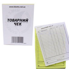 Товарний чек А-6 (с/к)